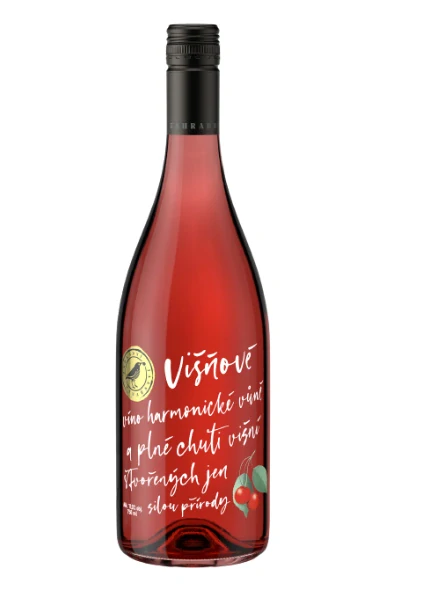 Ovocné víno Višňové, polosladké, Zahradní vinařství, 0,75l