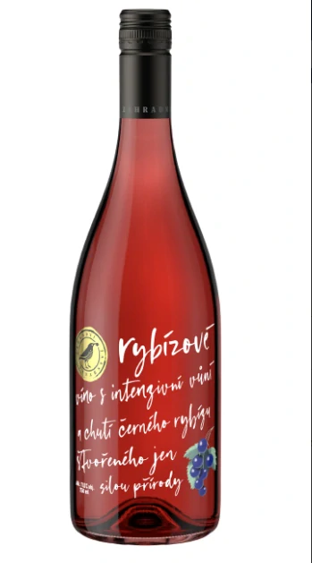Ovocné víno Rybízové, polosladké, Zahradní vinařství, 0,75l