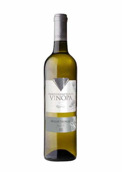 Müller Thurgau, 2022, pozdní sběr, polosuché, Vinopa, 0,75l