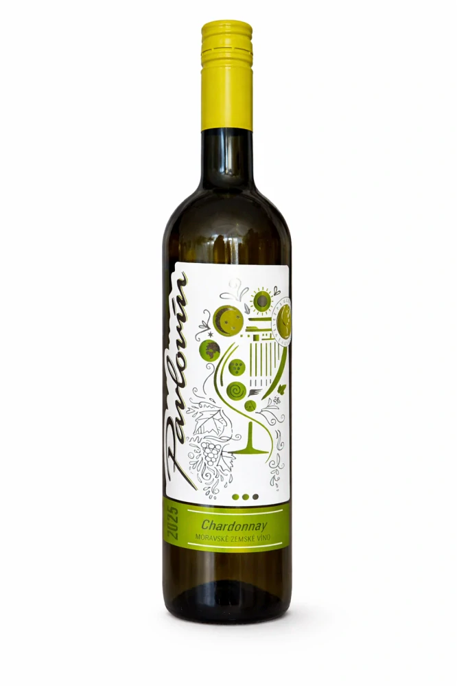 Chardonnay, 2025, MZV, suché, Pavlovín, 0,75l