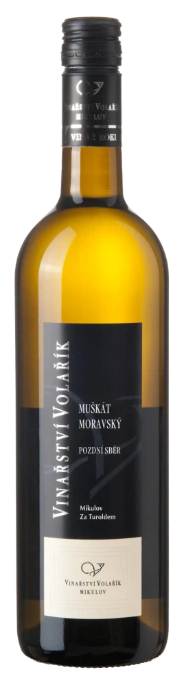 Muškát Moravský, 2024, pozdní sběr, suché, Volařík, 0,75l