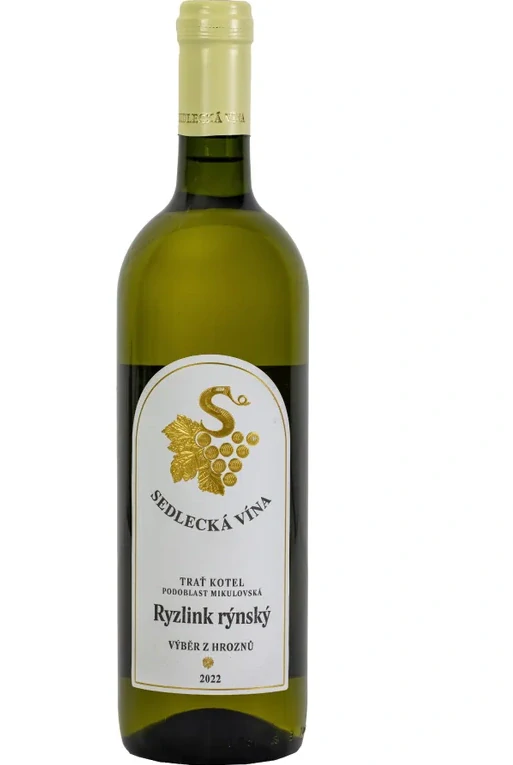 Ryzlink rýnský, 2025, výběr z hroznů, polosladké, Sedlec, 0,75l
