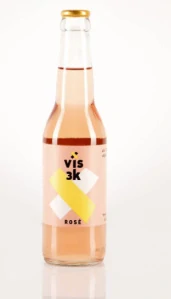 Vis3k Rosé, perlivé, polosuché, cuveé, Baynach, 0,33l