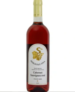 Cabernet Sauvignon rosé, 2025, pozdní sběr, polosladké, Sedlec, 0,75l