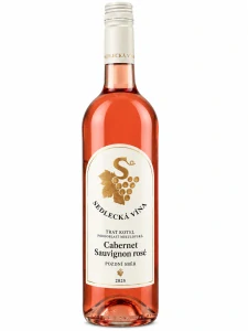 Cabernet Sauvignon rosé, 2025, pozdní sběr, polosladké, Sedlec, 0,75l