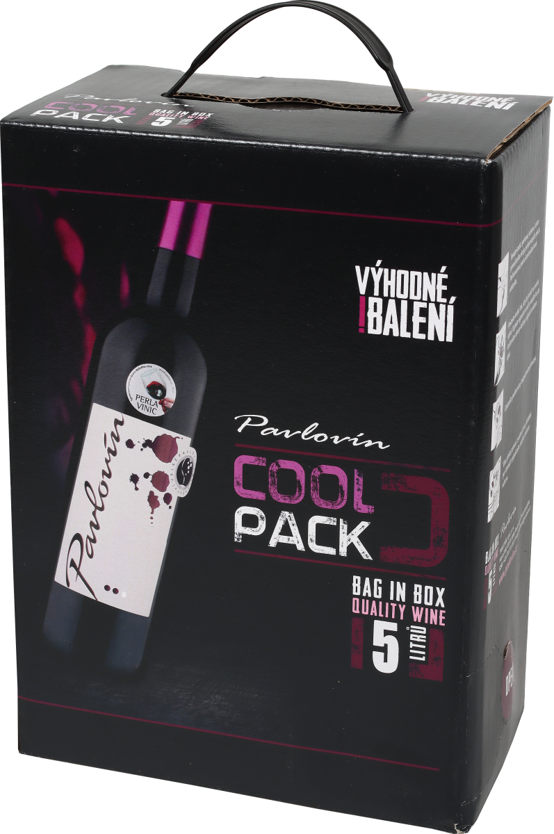 Cool Back Merlot 5l, 2024, suché, Pavlovín, 5 l (bag in box)