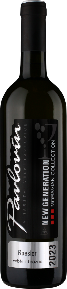 Roesler, 2023, výběr z hroznů, suché, Pavlovín, 750 ml