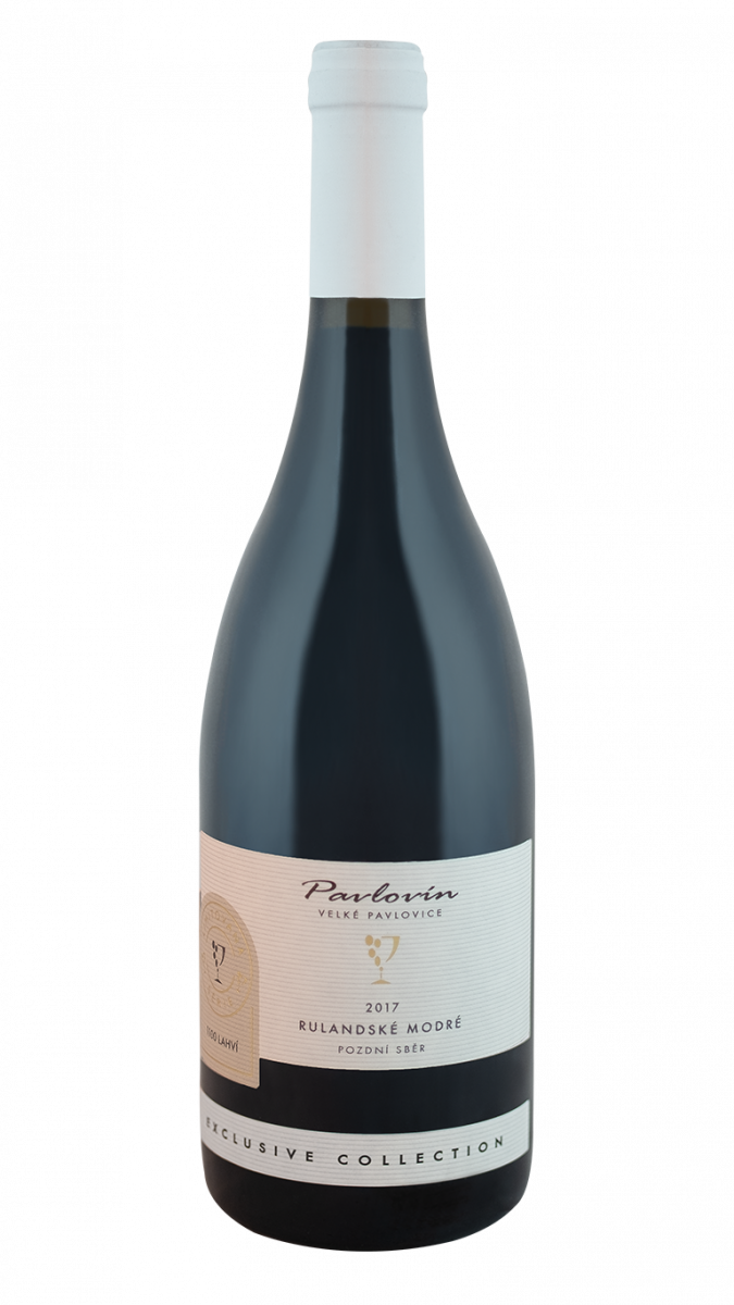 Rulandské modré, barrique, 2017, pozdní sběr, suché, Pavlovín, 0,75l