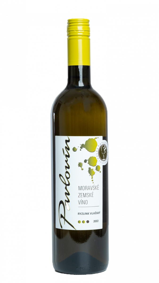 Ryzlink vlašský, 2023, zemské, suché, Pavlovín, 750 ml