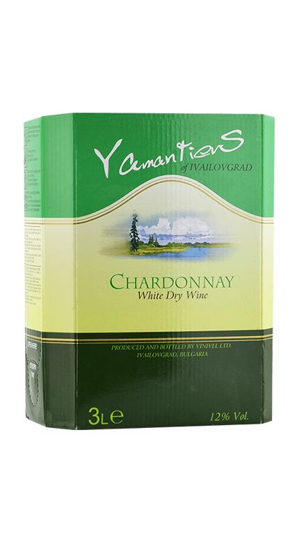 Chardonnay BIB 3 L, 2020, Yamantievs, 3 l (bag in box)